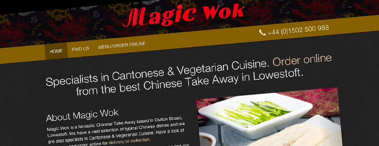 Magic Wok website completed